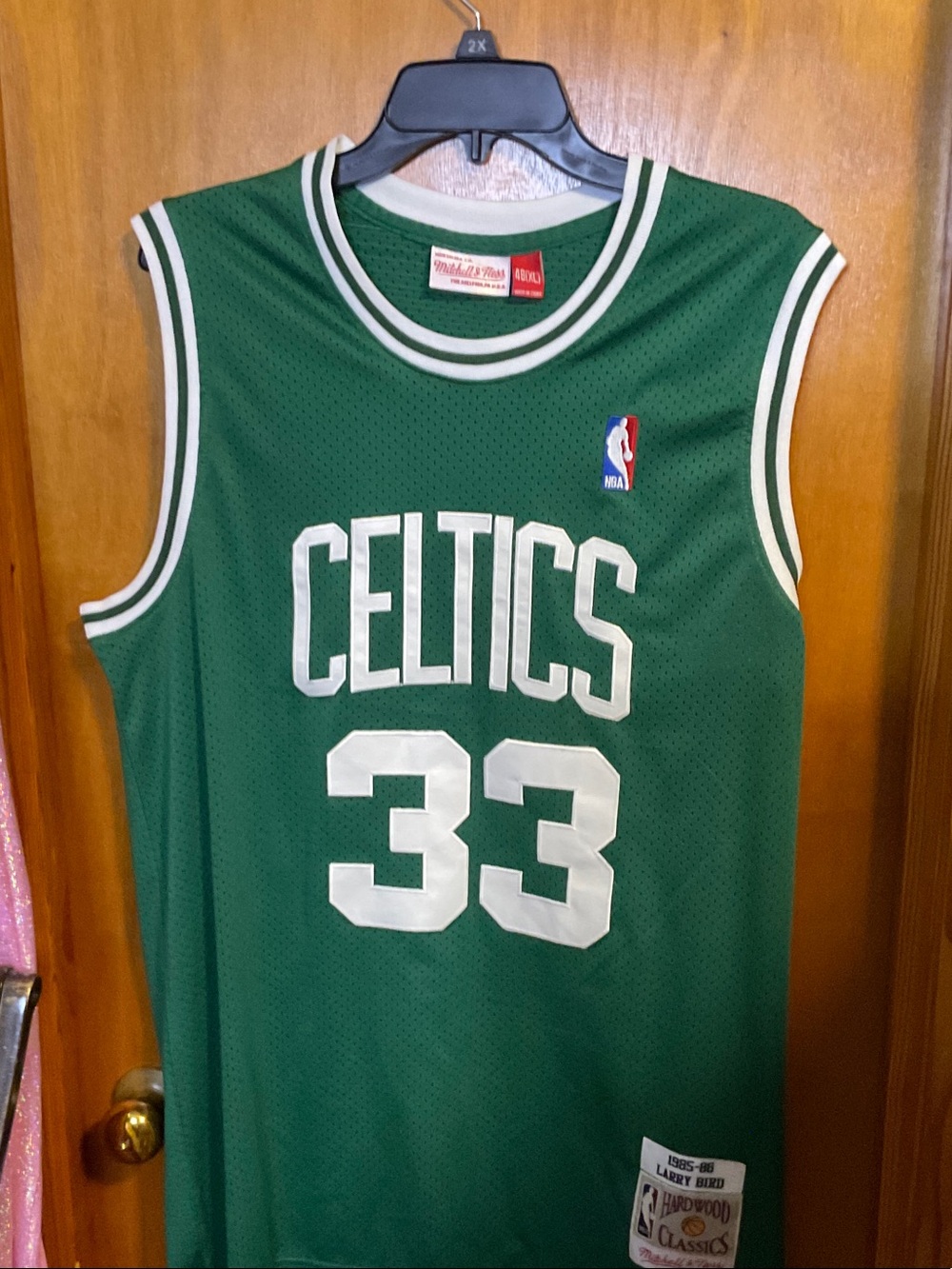 22- Mitchell & Ness Green Boston Celtics #33 Hardwood Classics Jersey